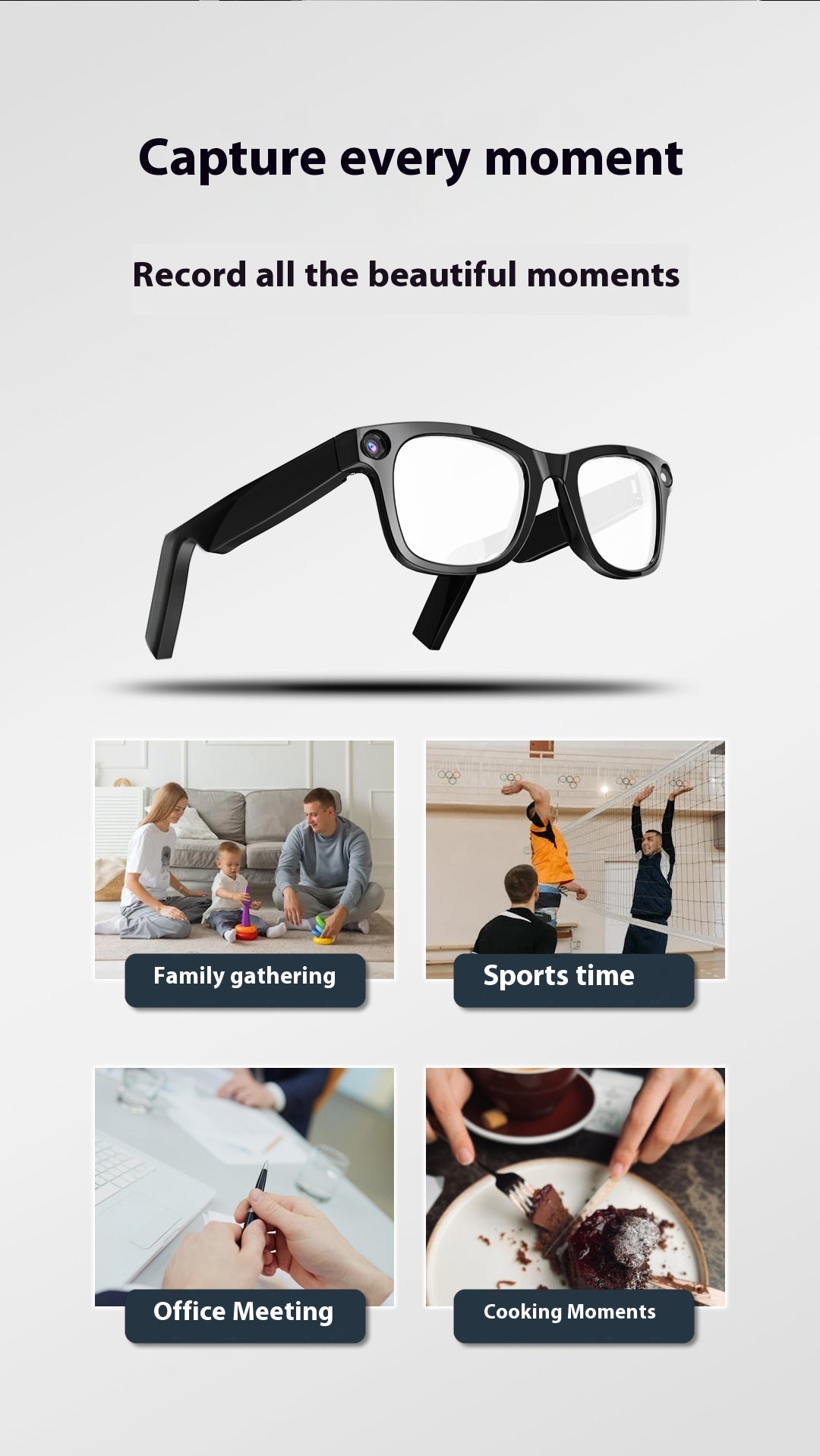 AI Camera Smart Glasses – Wearable Tech Eyewear