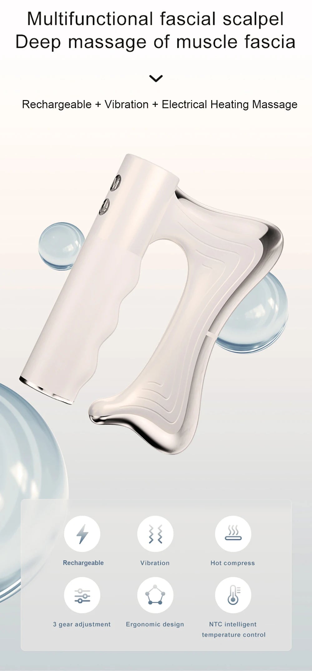 Heated Electric Massage Blade – Fascia Muscle Relaxer