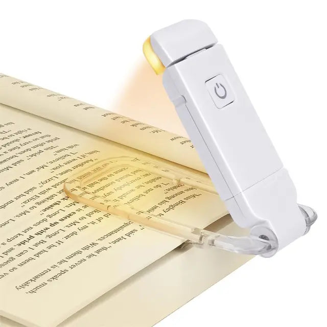 Clip-On LED Book Light – USB Rechargeable, Eye Safe
