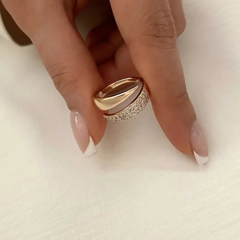 Adjustable Sparkle Ring – Multi-Row Statement Jewellery