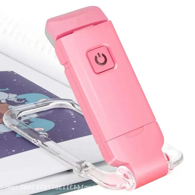 Clip-On LED Book Light – USB Rechargeable, Eye Safe