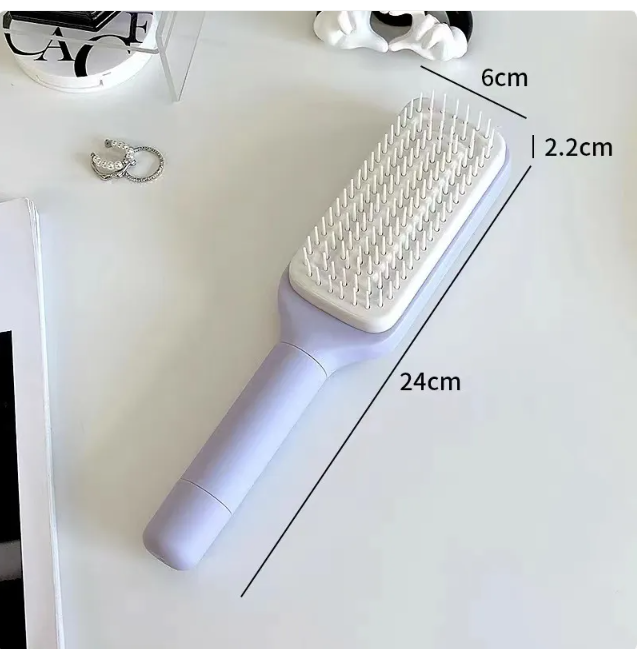 4-in-1 Self-Cleaning Hair Brush – Anti-Static Massage