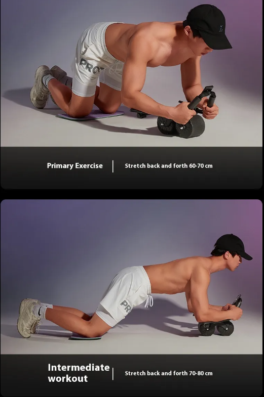 Auto-Rebound Ab Wheel – Core Strength Fitness Roller