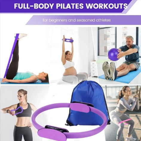 13-Piece Yoga & Pilates Set – Complete Home Fitness Kit