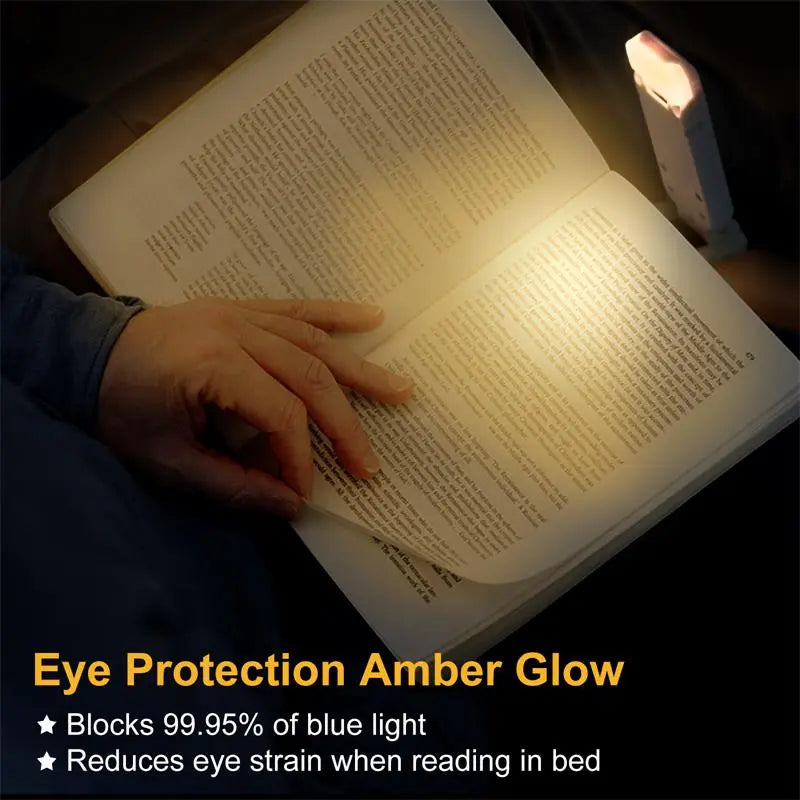 Clip-On LED Book Light – USB Rechargeable, Eye Safe