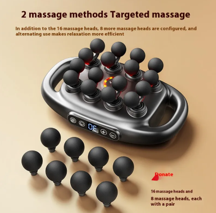 Deep Tissue Massage Gun – 8/16 Heads for Muscle Relief