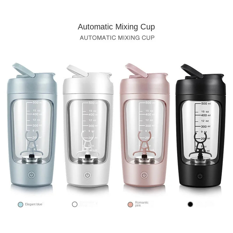 Electric Protein Shaker Bottle – USB Rechargeable Blender