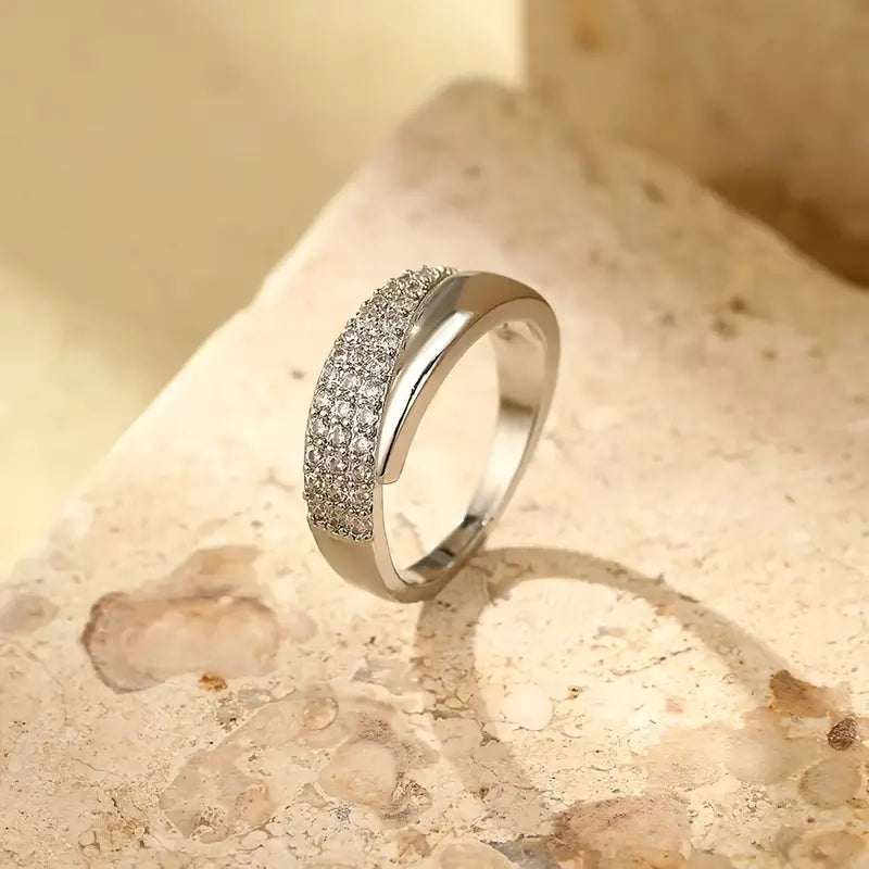 Adjustable Sparkle Ring – Multi-Row Statement Jewellery
