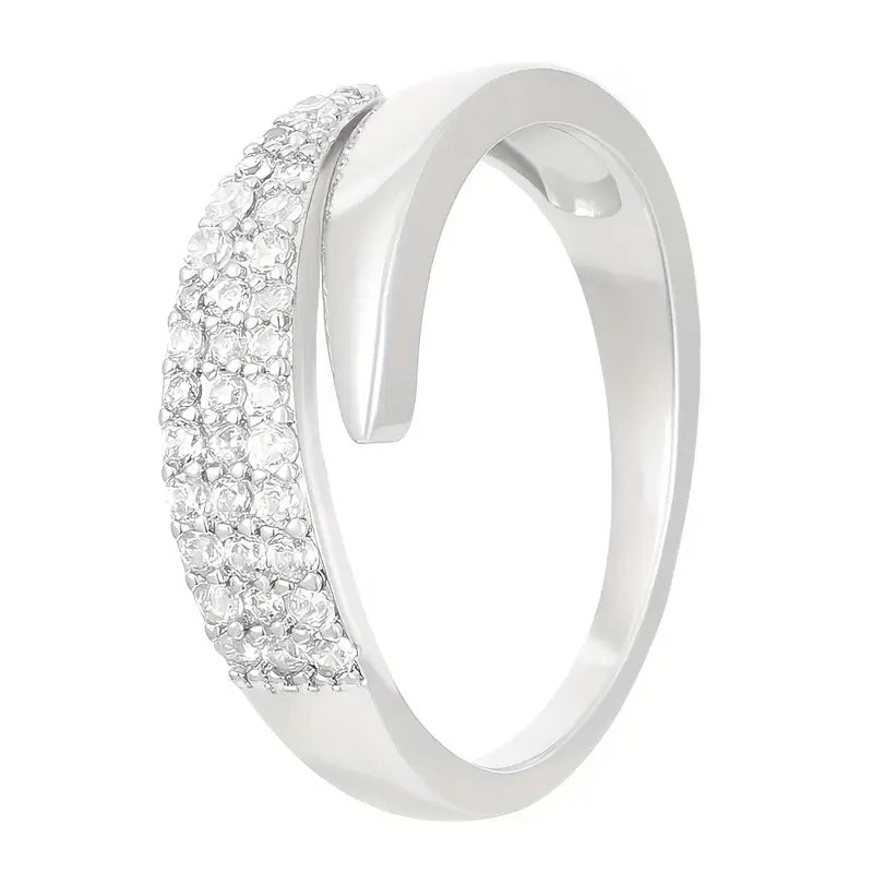 Adjustable Sparkle Ring – Multi-Row Statement Jewellery