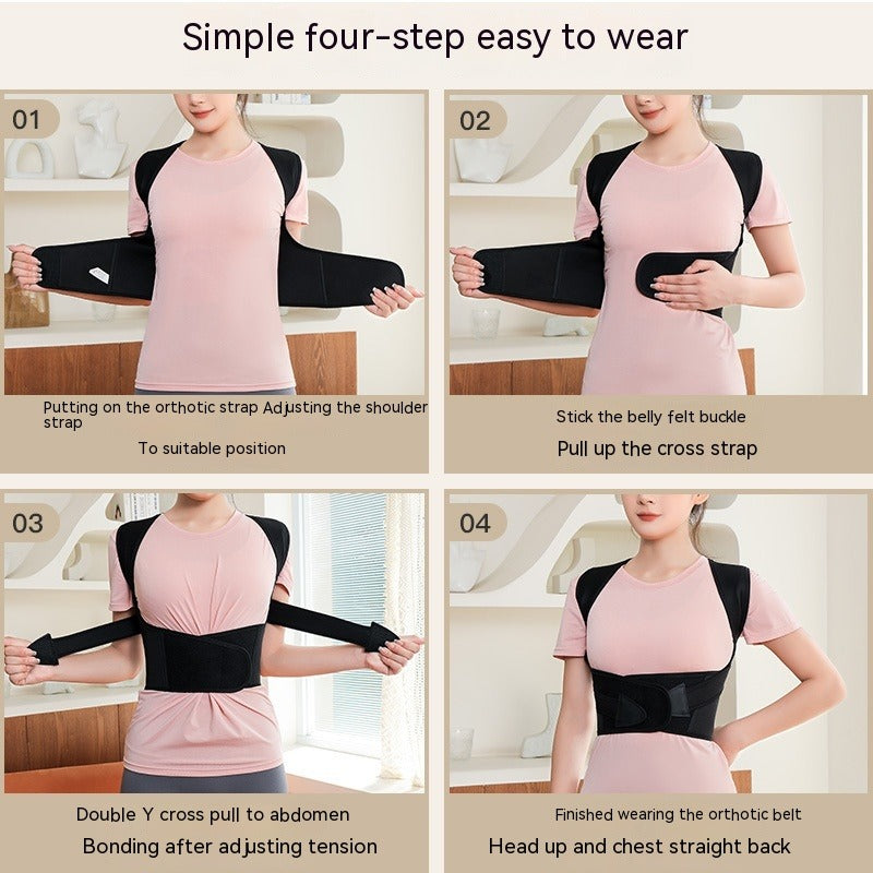 Posture Corrector Back Brace – Breathable, Sizes S–XXXL