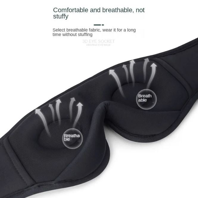 3D Bluetooth Sleep Eye Mask – Music & Total Blackout