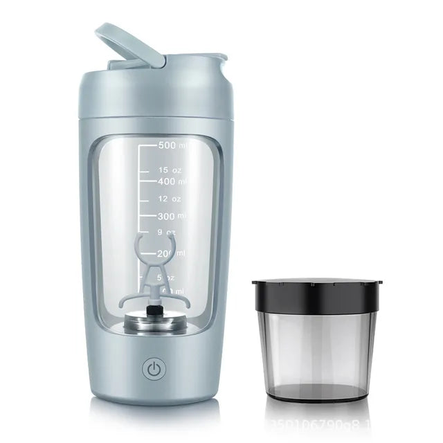 Electric Protein Shaker Bottle – USB Rechargeable Blender