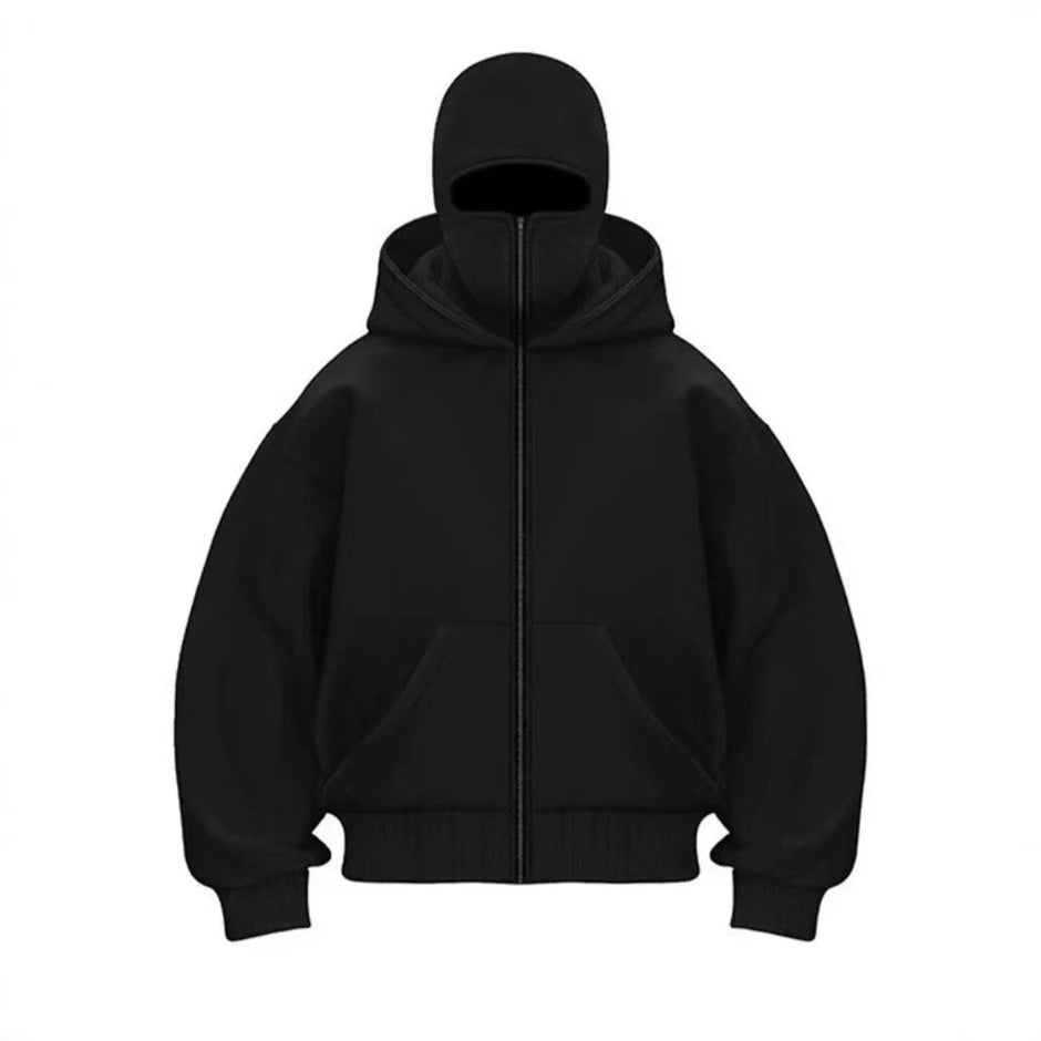 Men's Hooded Baseball Jacket – Lightweight Zip-Up