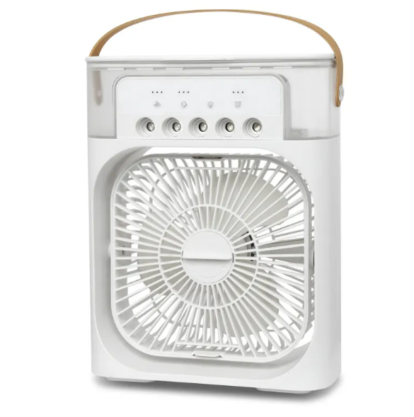 3-in-1 USB Cooling Fan & Humidifier – Portable Desktop