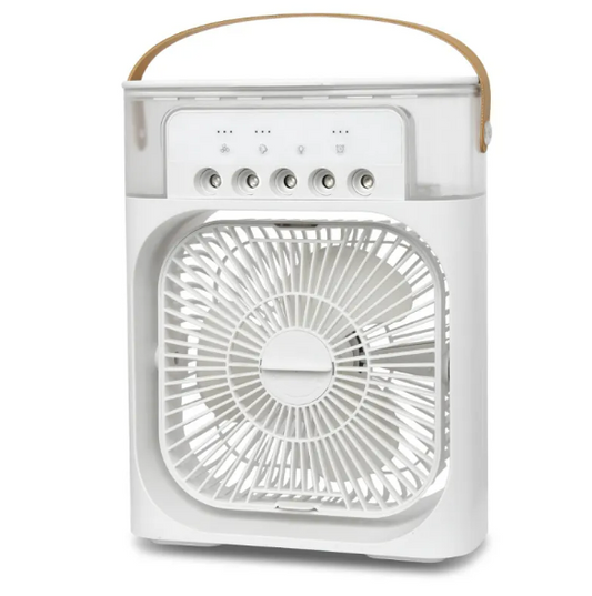 3-in-1 USB Cooling Fan & Humidifier – Portable Desktop