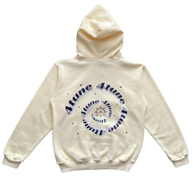 Star Print Zip-Up Hoodie – Casual Streetwear Sweatshirt
