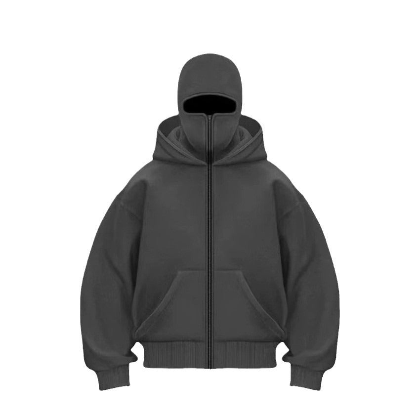 Men's Hooded Baseball Jacket – Lightweight Zip-Up