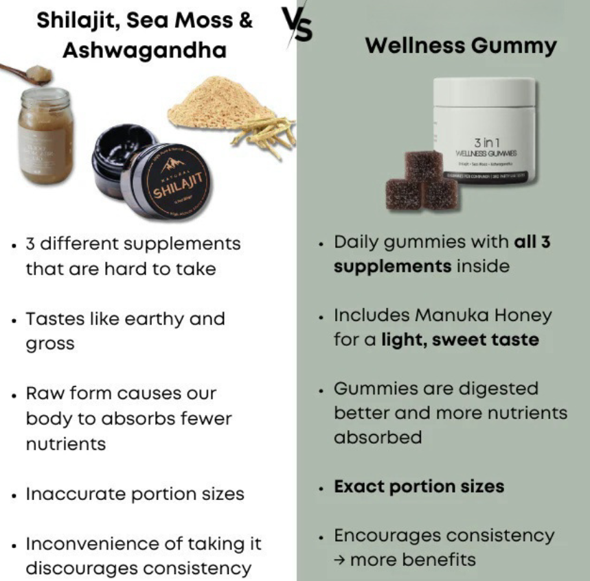 Shilajit Gummies for Men – Energy, Stamina & Testosterone