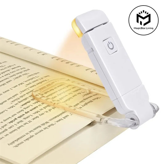Clip-On LED Book Light – USB Rechargeable, Eye Safe