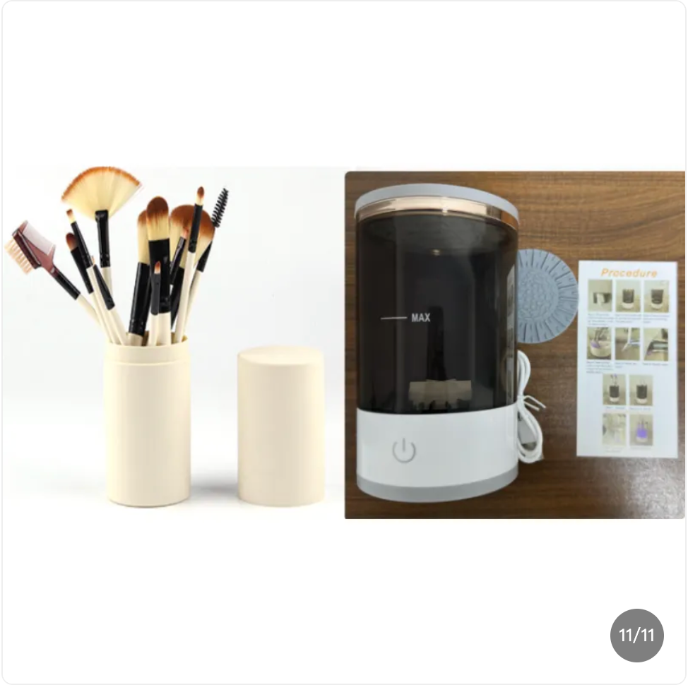 Electric Makeup Brush Cleaner – Fast & Effortless